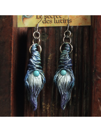 Boucles d'oreilles "Espiègle" et leur Turquoise