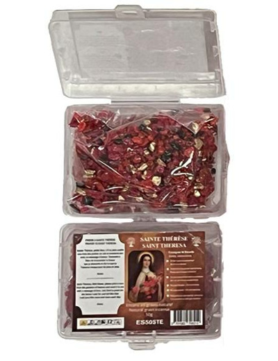Encens en Grains Sainte Thérèse - Boite transparente de 50gr