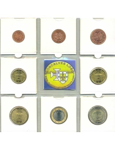 Allemagne 2009 J SERIE 7 MONNAIES ET 2 EURO Commemorative EMU  SUP-