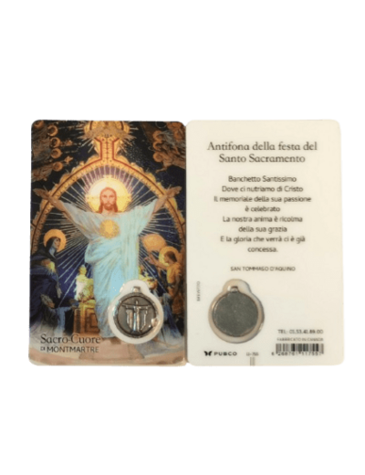 Carte-prière -Montmartre - SACRE-COEUR - ITALIEN