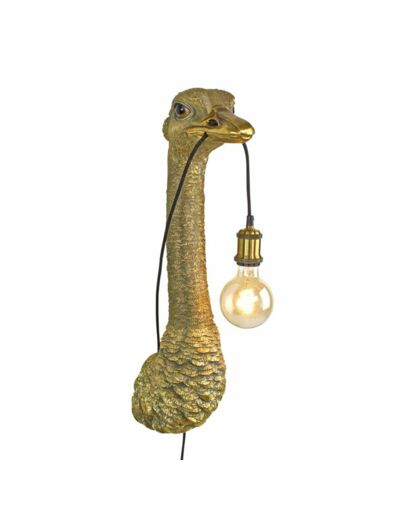 Lampe applique murale en forme d'autruche  « Franz Josef »  - 72 cm