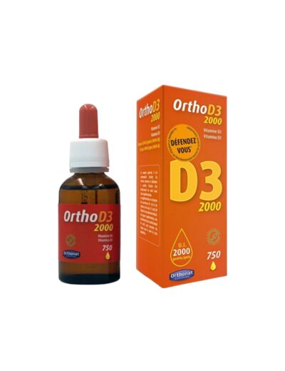 Vitamine D3 2000UI-750 gouttes-Orthonat