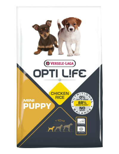 Croquettes OPTI LIFE au poulet & riz pour petit chiot - 2,5KG