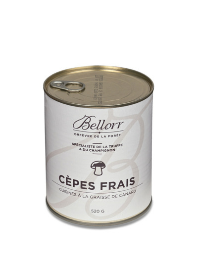 Cèpes cuisinés à la graisse de canard (conserve)