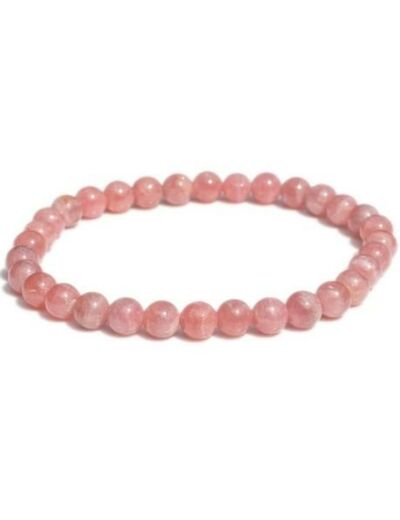 Bracelet en rhodochrosite 6 mm