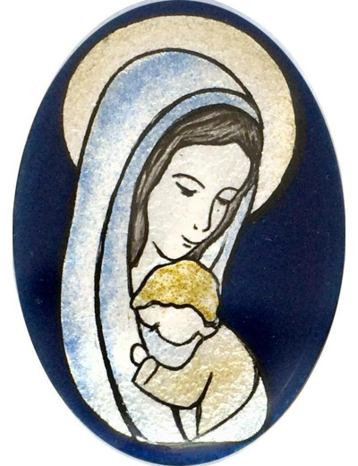 Amour filial 8,9X6cm - EMAUX DU LIBAN