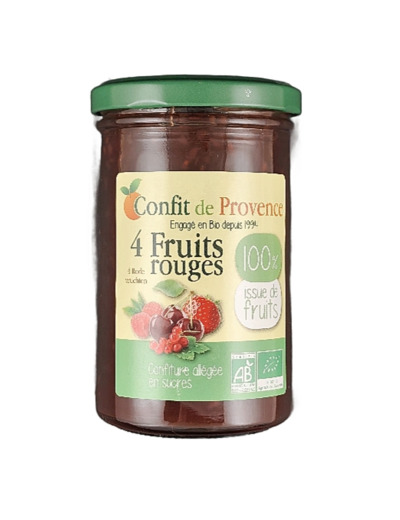 Confiture 4 Fruits Rouges 290g Bio