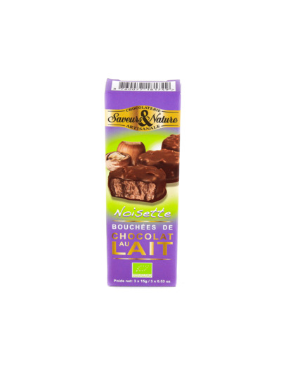 Bouchées de Chocolat au Lait Bio 3x15g