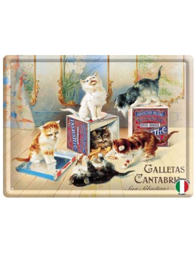 Plaque métal Galletas Canterbria San Sebastian - 30 x 40 cm - 56060