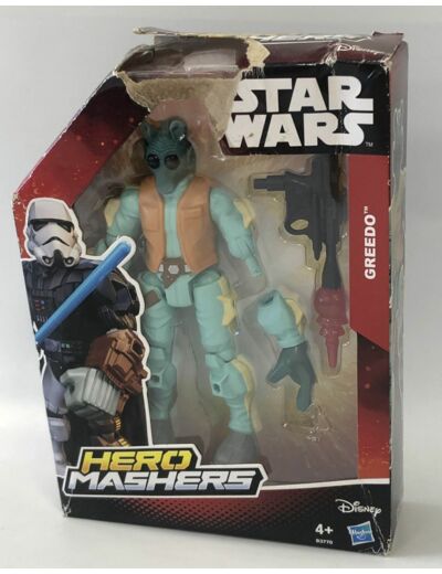 STAR WARS HERO MASHERS FIGURINE GREEDO HASBRO BOITE ABIMEE