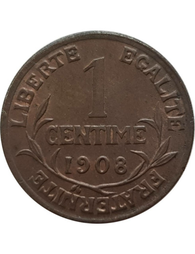 FRANCE 1 CENTIME DUPUIS 1908 TTB+ (G90)