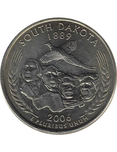 AMERIQUE (U.S.A) 1/4 DOLLAR 2006 P SOUTH DAKOTA SUP