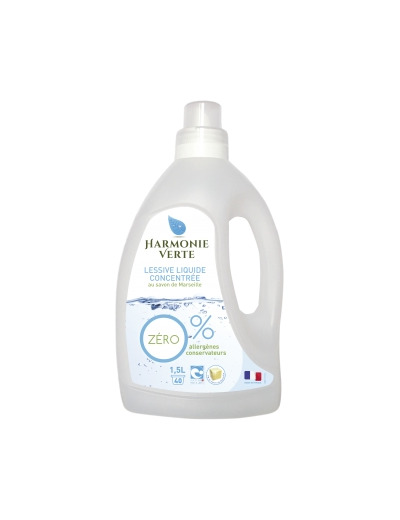 Lessive liquide concentrée gamme zéro 1.5L