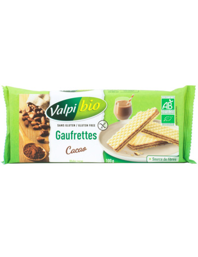 Gaufrettes Cacao Sans Gluten Bio 100g