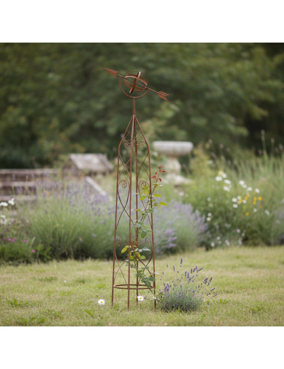 Support plantes fer Globe 40x23x137cm