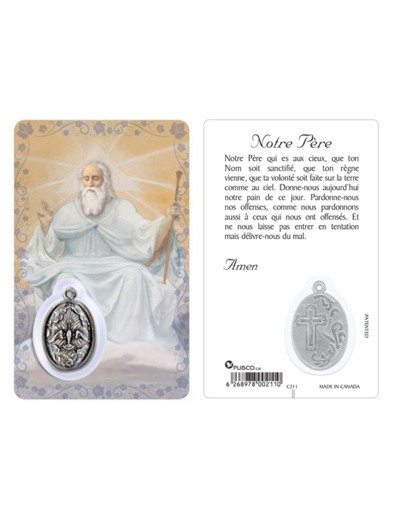 Carte-prière avec insertion DIEU LE PERE