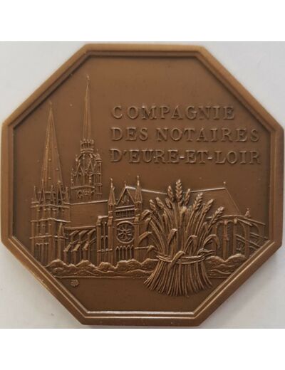 MEDAILLE - 28 EURE ET LOIR - COMPAGNIE DES NOTAIRES D'EURE-ET-LOIR SUP