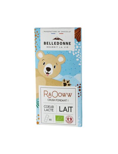 Tablette chocolat au lait Coeur lactée 80g