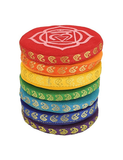 Coussins pour bols chantants set 7 chakras (petit)