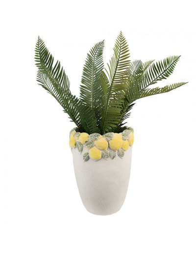 Vase céramique aux citrons 17x23cm