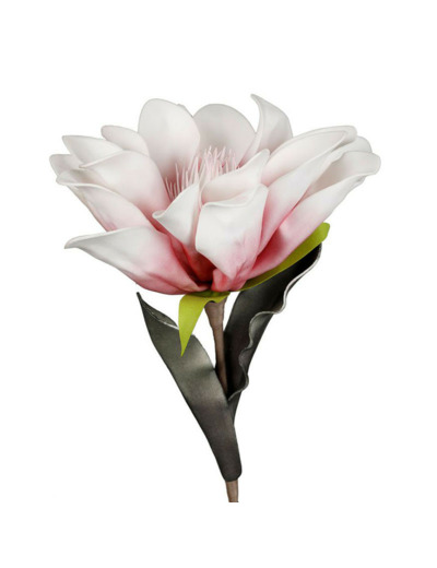 Fleur artificielle polyester Flori blanche rose 70cm