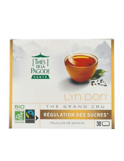 Thé Lyn Don Grand cru Régulation sucres Bio 30 sachets