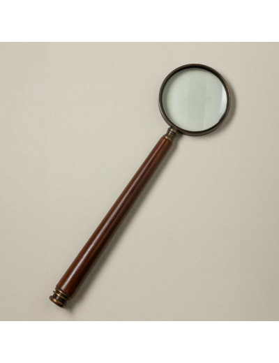 Loupe grand manche bois 32x8cm