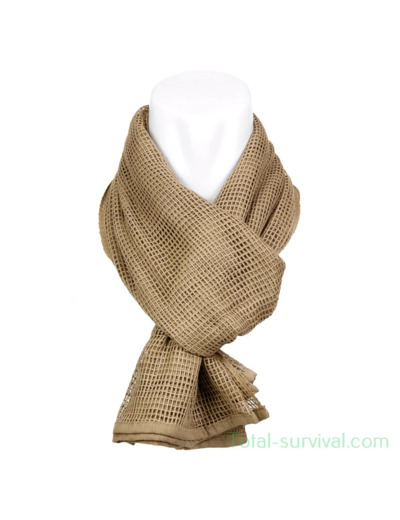 Écharpe filet et shémagh militaire sable - camouflage tactique