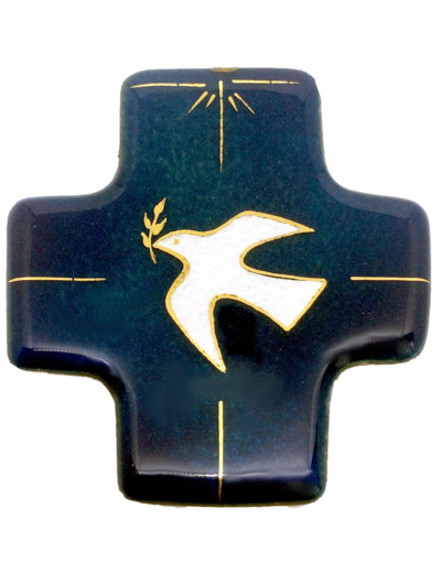 St Esprit 7,7X8cm - EMAUX DU LIBAN