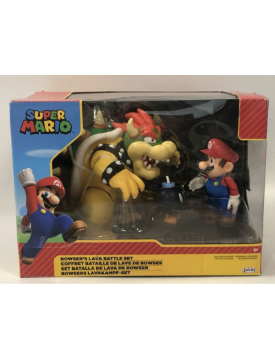 SUPER MARIO COFFRET BATAILLE DE LAVE DE BOWSER de chez JAKKS PACIFIC