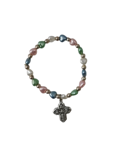 Bracelet Elastique COEURS MULTICOLORES