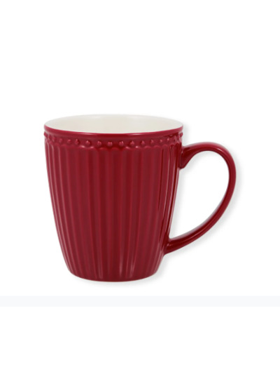 Mug Alice Greengate claret red