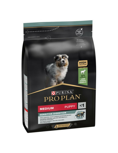 PRO PLAN Medium Puppy Sensitive digestion Agneau - 3kg