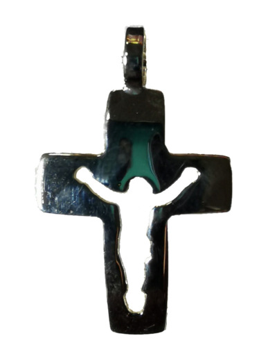 Croix en Argent 925 - CHRIST EVIDEE 25mm