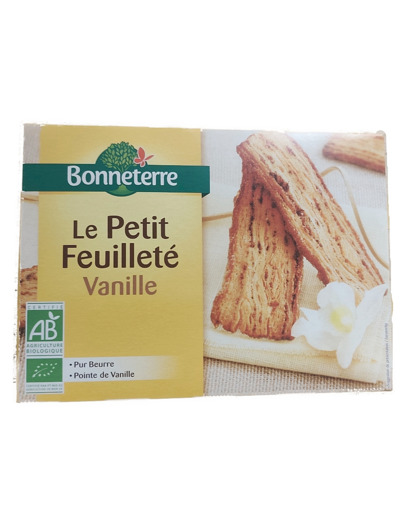 Biscuits Petits Feuilletés Vanille 120g Bio