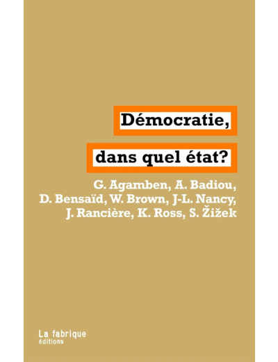 DEMOCRATIE, DANS QUEL ETAT ?