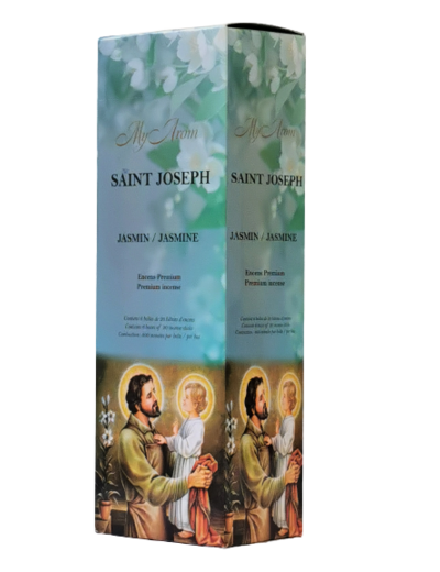 6 étuis Hexagonaux de 20 bâtons d'Encens - St Joseph - Jasmin