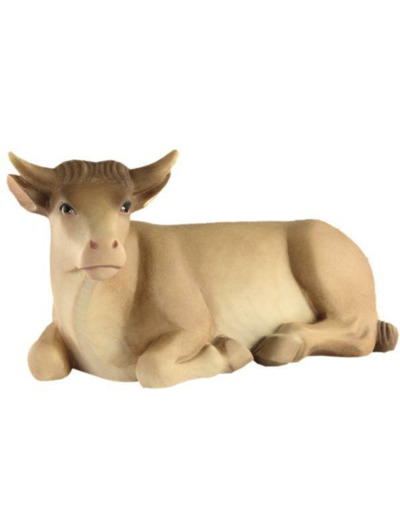 Boeuf bois polychrome moderne 9cm