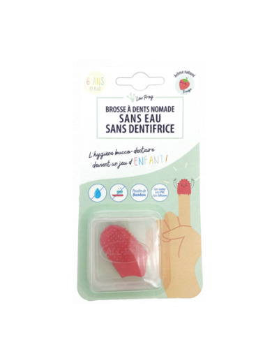 Brosse à dents nomade enfant arôme fraise