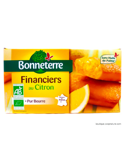 Financiers Pur Beurre au Citron Bio 150g