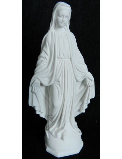 Vierge Miraculeuse 14 cm résine BLANCHE