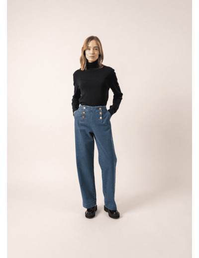 Pantalon à ponts Torie en denim