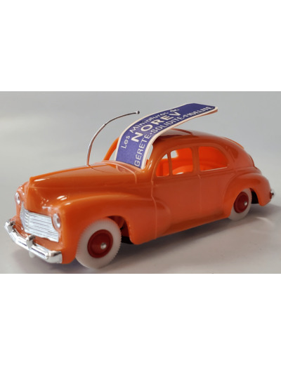 PEUGEOT 203 ORANGE NOREV PLASTIQUE 1/43 BOITE D'ORIGINE réédition