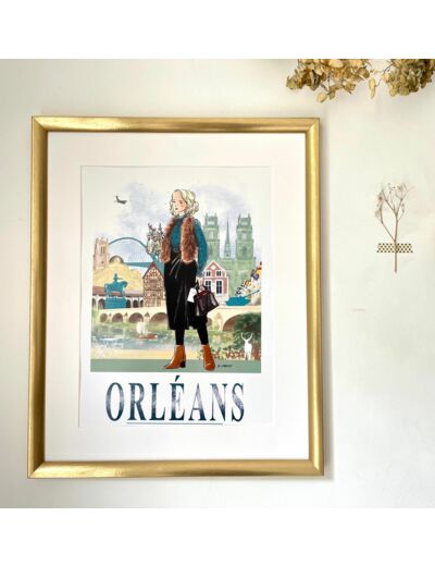 Orléans- affiche, carte postale