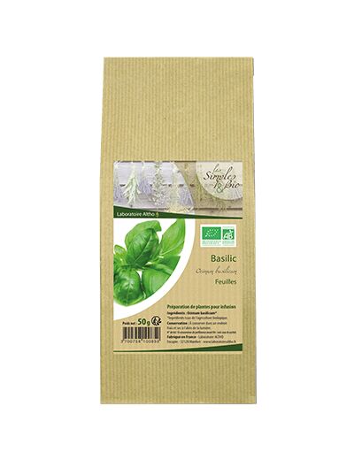 Feuille Basilic bio-50g-Altho