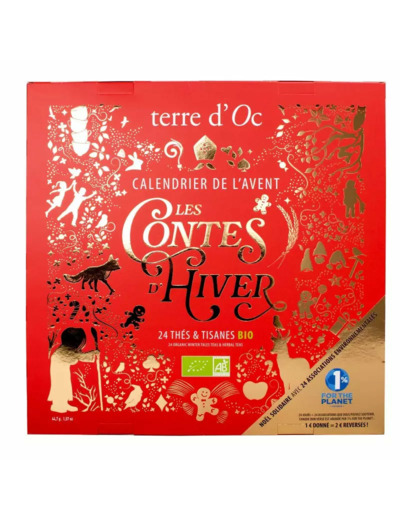 CALENDRIER DE L’AVENT - 24 thés et tisanes Bio