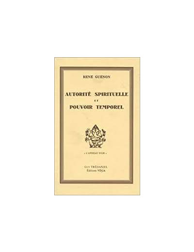 Autorité spirituelle et pouvoir temporel