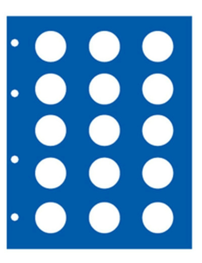 FEUILLE pour mettre 15 PIECES de 2 EURO (7854)