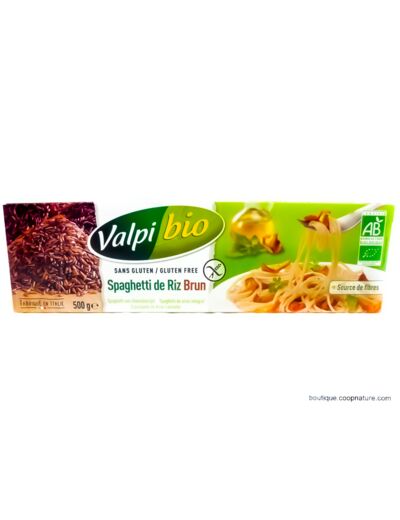 Spaghettis de Riz Brun Sans Gluten Bio 500g