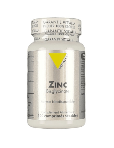 Zinc Bisglycinate 100 comprimés sécables